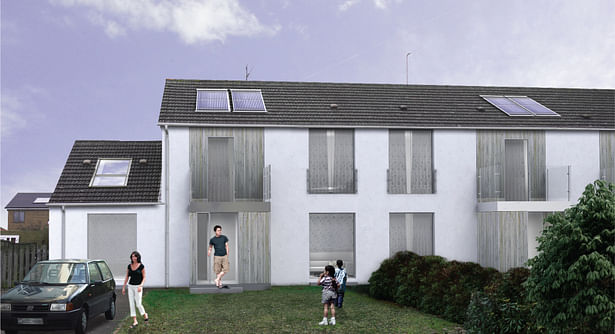 View of the proposal for a refurbished house