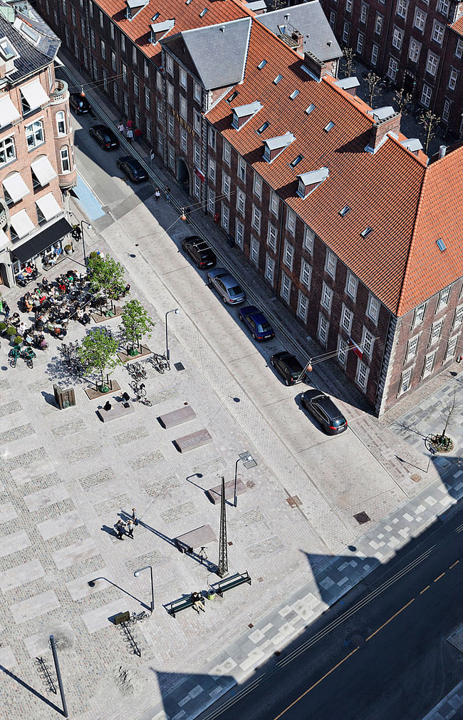 Vartov Square in Copenhagen, Denmark by Hall McKnight. Photo: Stamers Kontor.