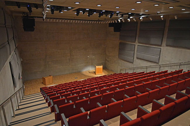 Yale Center for British Art, Lecture Hall following conservation, photograph by Michael Marsland.