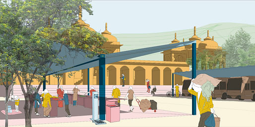Green Convergence – Resilient Corridor for Jaipur by students Chaoming Li & Xuefei Yang