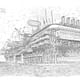 Commended - Hand-drawn: Louis Sullivan, “Ark City, viewed from flood level, passing through London”.