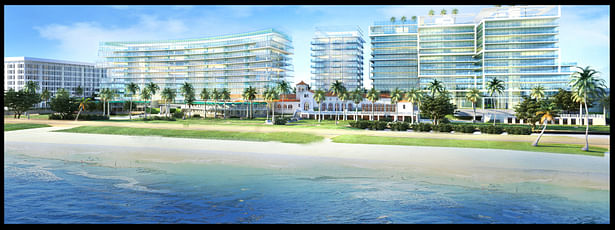 Beach front view