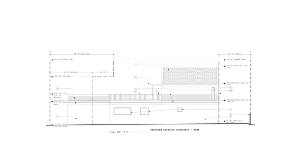 Proposed West Exterior Elevation