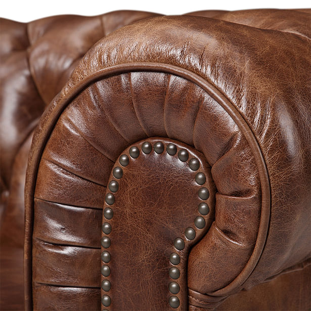 Original Chesterfield Sofa Chair by Rose & Moore