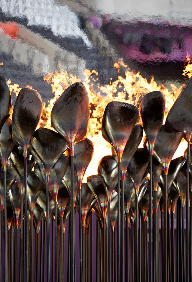 Heatherwick Studio - Olympic Cauldron, London, 2012. Photo: Edmund Sumner.