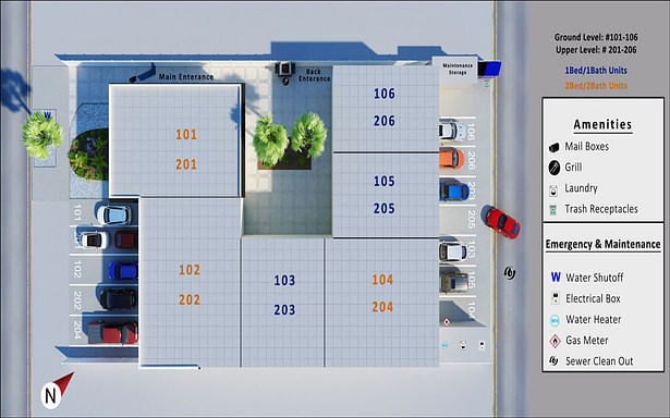 Realestate Property 3D Site Plan Design