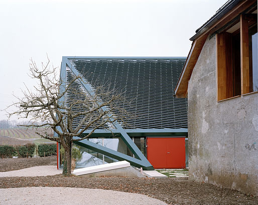 Two Houses in Chigny, courtyard. © Joël Tettamanti 