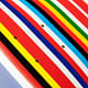 Rem Koolhaas Flag Deck: limited edition Dufarge skateboard deck screenprinted with OMA/AMO's EU Barcode flag. Image courtesy of Dufarge