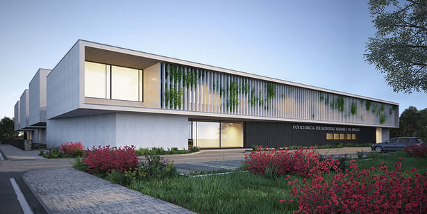 architectural visualization exterior new hospital in Panama