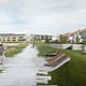 1st place entry for Mo i Rana Waterfront by Arkitektgruppen Cubus. Image courtesy of Arkitektgruppen Cubus 