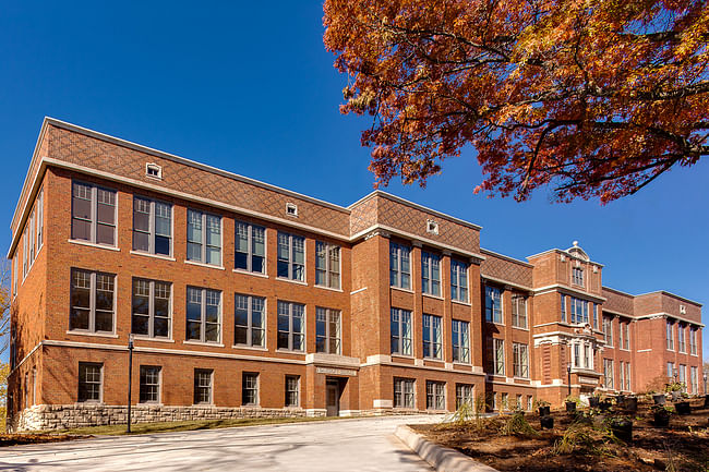 Front exterior, Bancroft School project. Photo credit Chad Jackson.