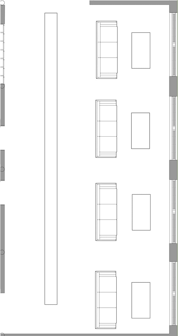 Enlarged Lounge floor plan