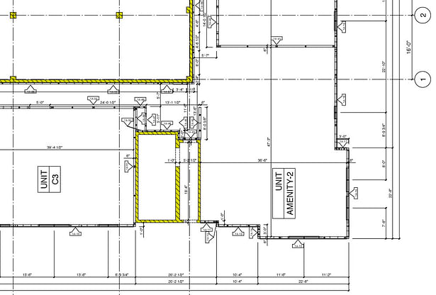 Closeup of panel layout