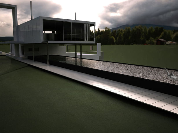 House For a Slope view Gianluca Milesi architecture