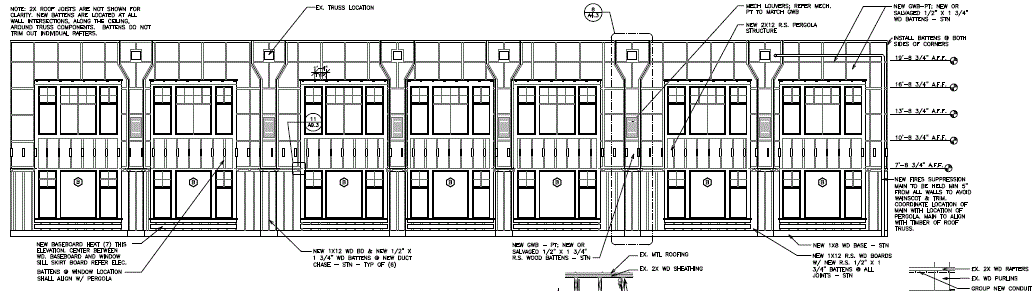 Elevation of Dining Room