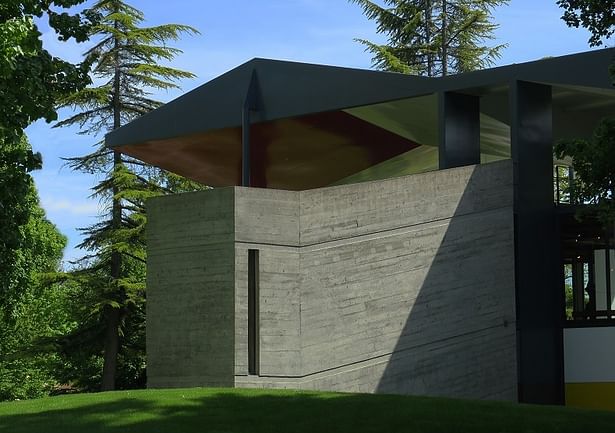 Le Corbusier Pavilion, Zurich, Switzerland, photo by Paul Clemence