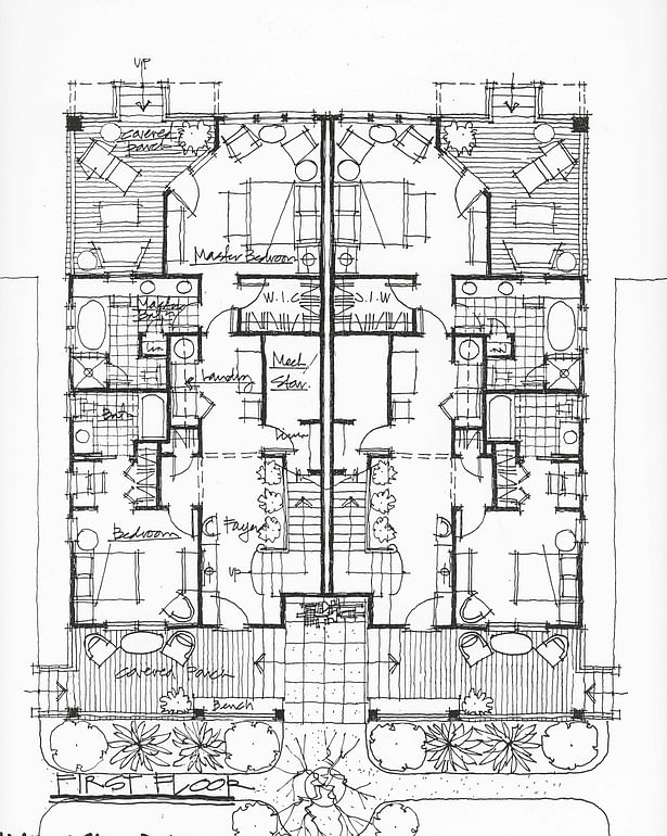 DUNES DUPLEX - First Floor Plan