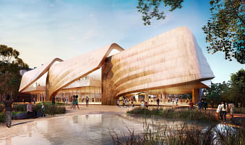 Diller Scofidio + Renfro and Woods Bagot reveal updated plans for the new Aboriginal Art and Cultures Centre in Adelaide