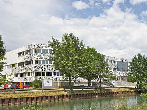 MVRDV Dijon Teletech Campus with QR flashcode facade (Photo: Philippe Ruault)