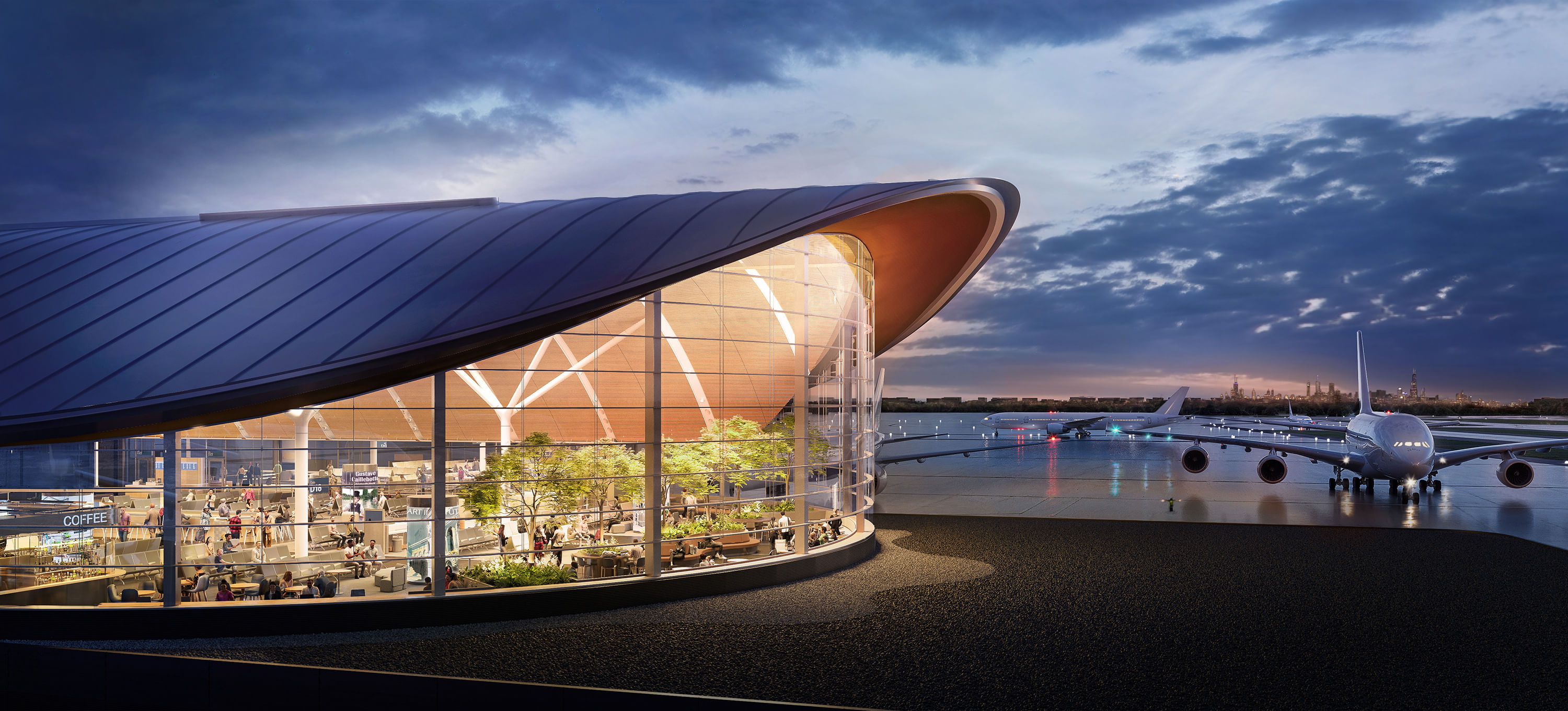 Chicago O'Hare's new SOM-led Concourse D breaks ground + new