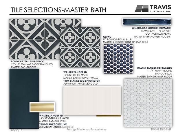 Tile Selections Master Bath