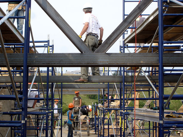 Gordon MacLean walks the new Steel Frame