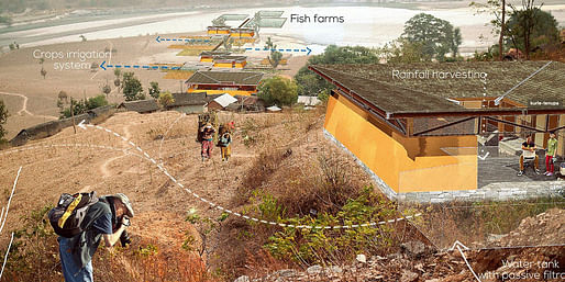 University of Oregon announces call for Design for Spatial Justice Fellowship applicants. Rendering for part of the Vertical University in Nepal designed by KTK-BELT and Design in Spatial Justice Fellow Priyanka Bista. Image courtesy of KTK-BELT