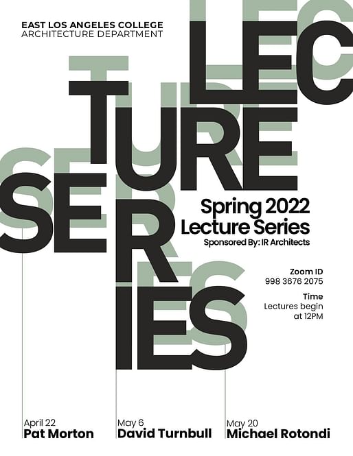Lecture poster courtesy of ELAC.