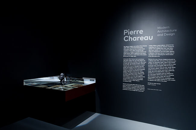 Installation view of the exhibition Pierre Chareau: Modern Architecture and Design, November 4, 2016 – March 26, 2017, at The Jewish Museum, NY. Photo: Will Ragozzino/SocialShutterbug.com. Exhibition design by Diller Scofidio + Renfro.