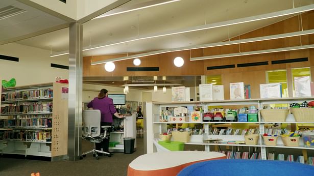 Solatube wall-mounted diffusers bring daylight into areas where daylighting through windows was not possible.