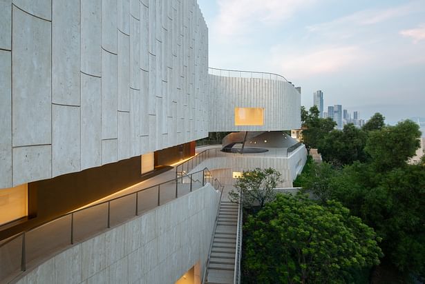 South façade of the museum