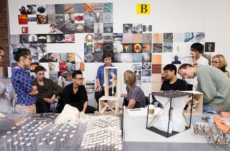 Architecture students and faculty at the Pratt School of Architecture. Image courtesy Pratt Institute