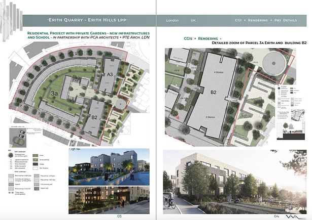 Landscape Masterplan and Detailed scheme - Progetto di Architettura del Paesaggio e di Dettaglio per 85 unita’ immobiliari a Erith, Londra.