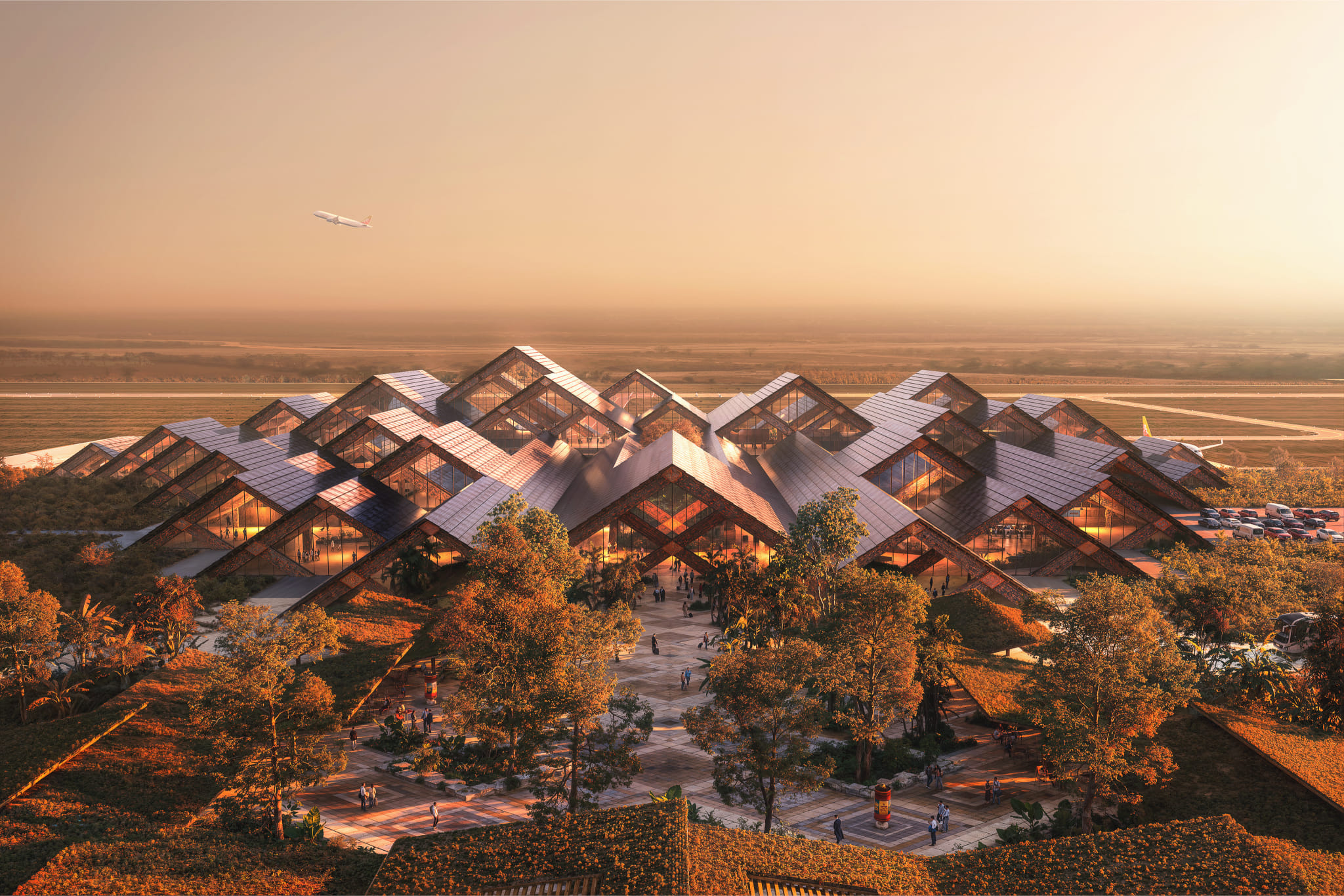 BIG announces craft-inspired Gelephu Airport design as part of 'Bhutan Mindfulness City'