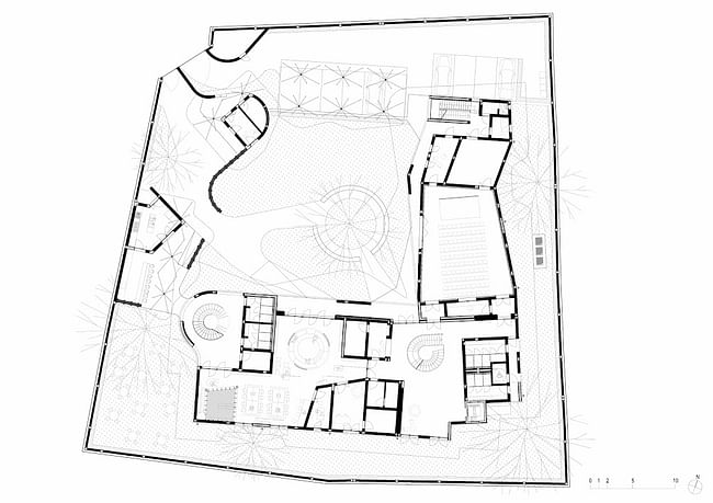 First floor plan Goethe Institute by Kéré Architecture