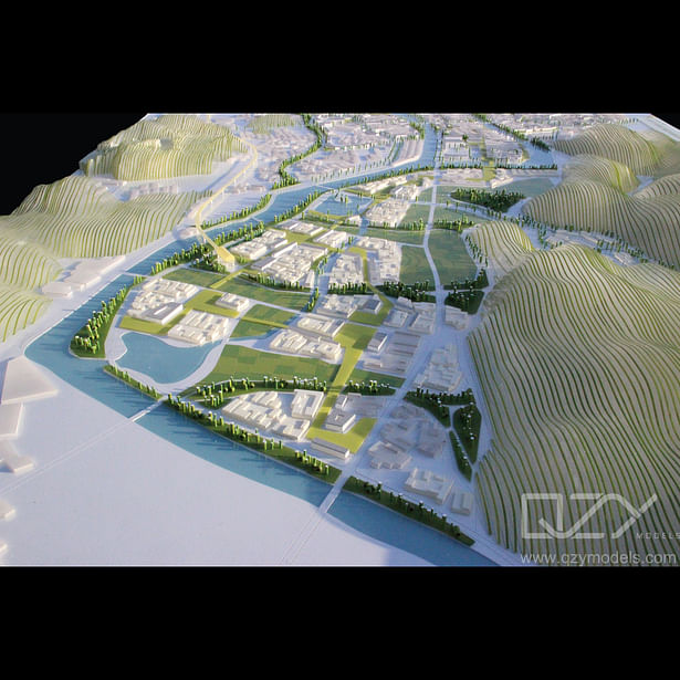 Ningbo Yinzhou River Urban Renewal Plan Model