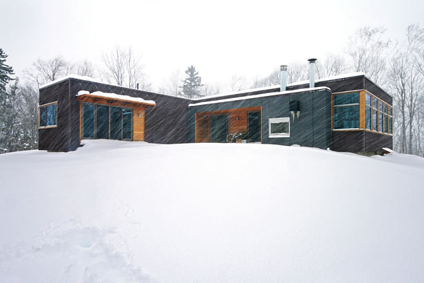 Vermont Cabin exterior, © RES4