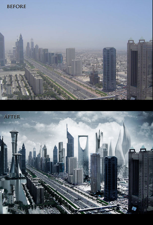 Dubai Before and After.