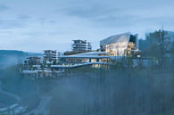 10 Design has completed the new Wide Horizon Clubhouse in Chongqing, China.