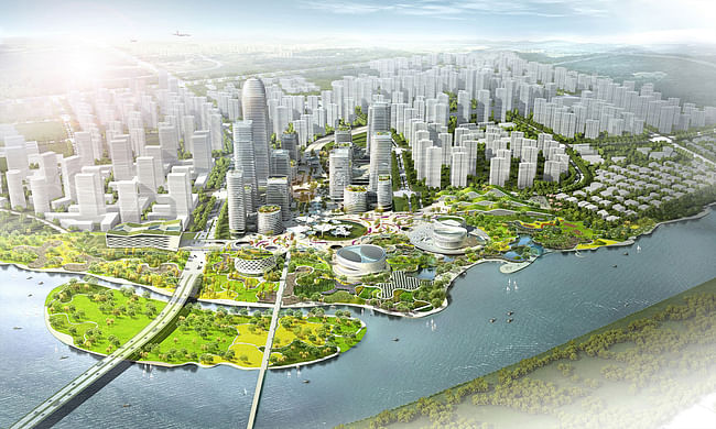 HAO’s winning Binhai Eco City Master Plan design for Tianjin. Image courtesy of HAO / Holm Architecture Office.