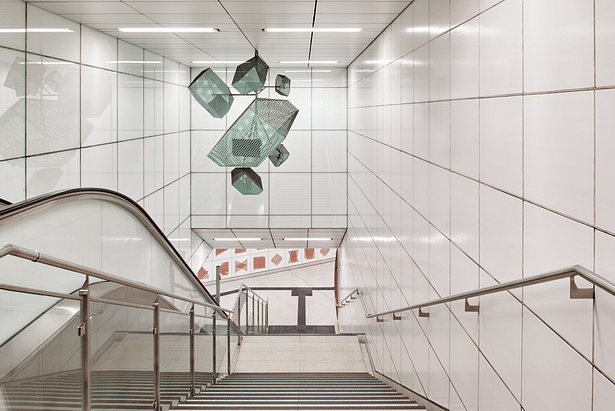 Stairway Heinrich-Heine-Allee Metro Station