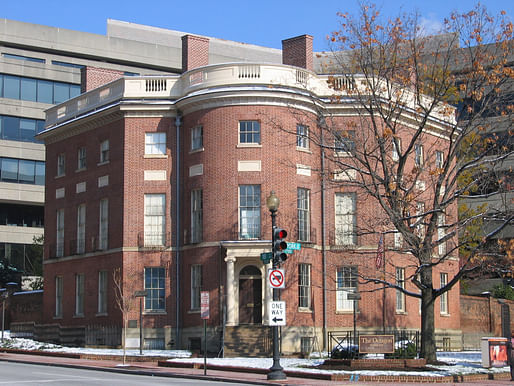 The Octogon House, the national headquarters of the American Institute of Architects. Image courtesy of Wikimedia user Aude.