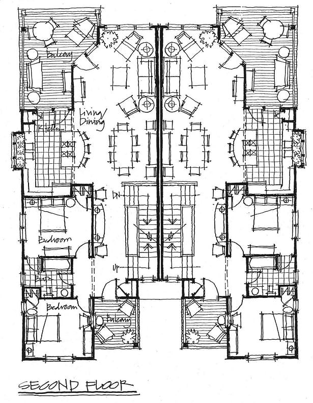 DUNES DUPLEX - Second Floor Plan
