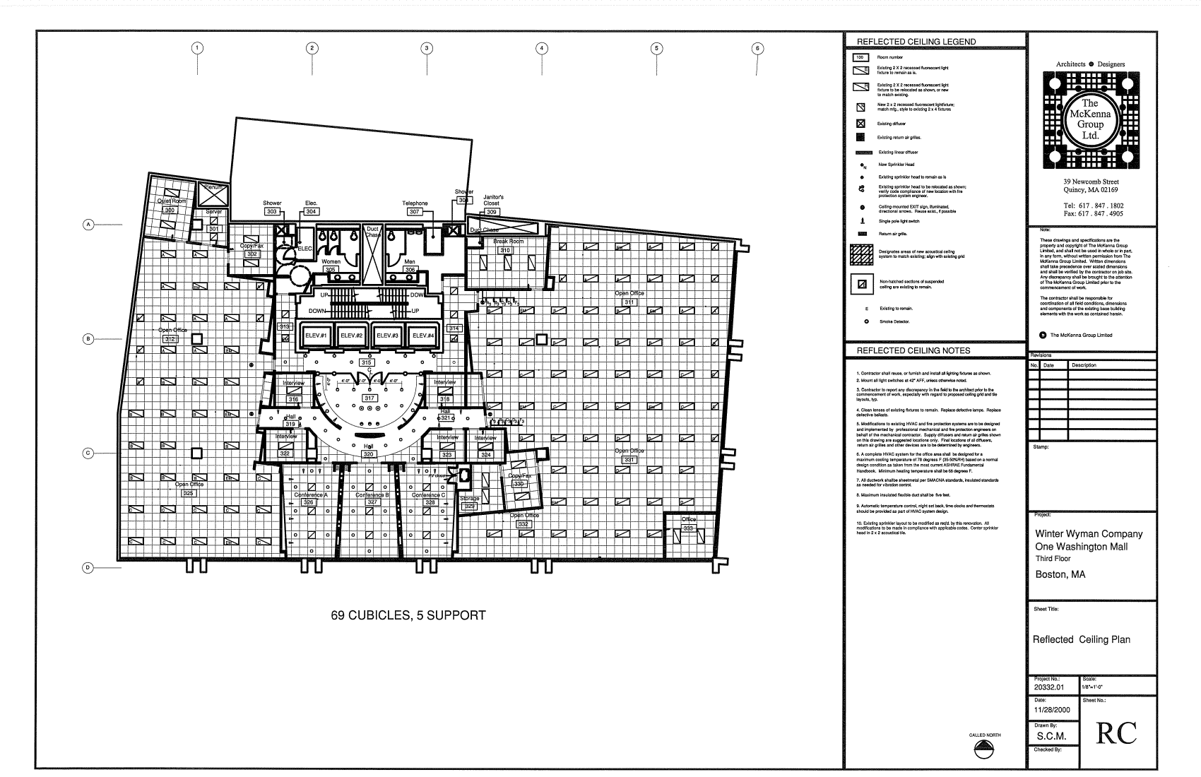 WINTER WYMAN COMPANY / REFLECTED CEILING PLAN