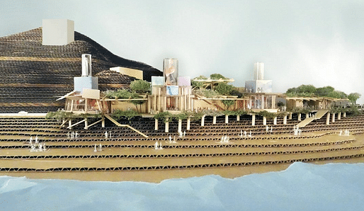 Frank Gehry and Wolfgang Puck's proposed design for the redevelopment of the Gladstones site. Credit: Frank Gehry.