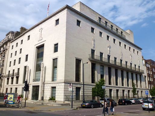 RIBA headquarters in August of 2012. Image courtesy Wikimedia Commons user Cmglee.