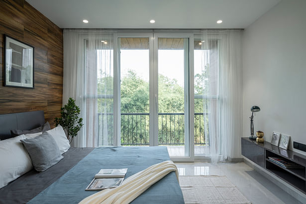 kids bedroom looking towards the dense fields