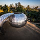 Orbit Pavilion installed at Huntington Gardens in Pasadena, California. Pavilion Design by Jason Klimoski, StudioKCA; Sound Composition by Shane Myrbeck. Photo courtesy NASA/JPL-Caltech