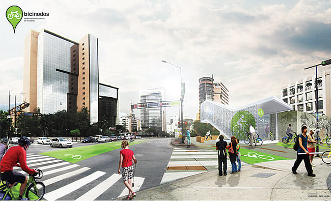 Rendering, parking (Image: Andrea Hernández & Cruz Criollo)