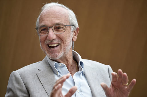 Italian architect Renzo Piano talks to journalists in Paris in 2014. Eric Feferberg/AFP/Getty Images. Image via npr.com.